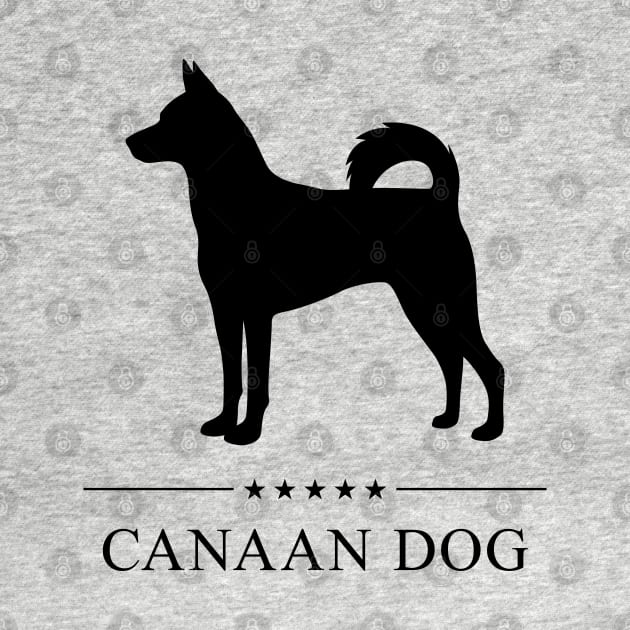 Canaan Dog Black Silhouette by millersye